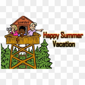 Happy Summer Vacation Png Free Background - Clip Art A Summer Camp, Transparent Png - vacation png