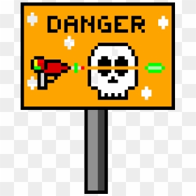 Pixel Art Danger Sign, HD Png Download - danger sign png