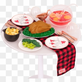 Festive Feast Dinner Set On Table - Our Generation Festive Feast, HD Png Download - thanksgiving dinner png