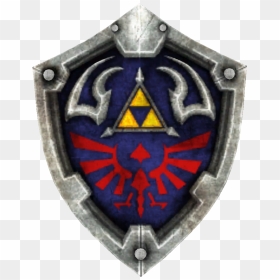 Hylian Shield Png - Twilight Princess Hylian Shield Drawing, Transparent Png - hylian shield png