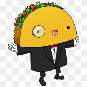 Cartoon Taco Taco Clipart Cute Pencil And Inlor Taco - Cartoon Tacos, HD Png Download - taco clipart png