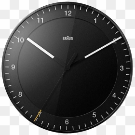 Black Wall Clock - Braun Clock 30cm, HD Png Download - clocks png