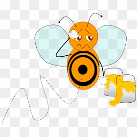 Clipart Bee Flying - Clip Art, HD Png Download - flying bee png