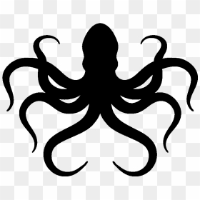 Octopus Silhouette Png - Silhouette Octopus Png, Transparent Png - group silhouette png