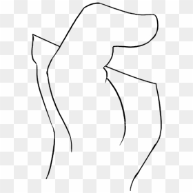 How To Draw Fist - Line Art, HD Png Download - black fist png