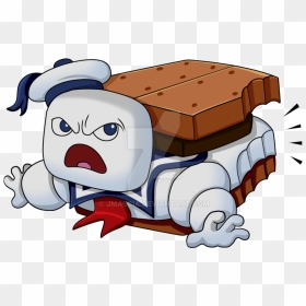 Stay Puft S - Stay Puft Marshmallow Man Smore, HD Png Download - smores png