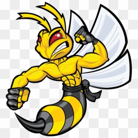 Bee, Hornet, Wasp, Vespa Fighter - Honda Hornet Logo, HD Png Download - flying bee png