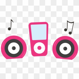 A Night To Clip Art - Pink Ipod Cartoon, HD Png Download - ipod png