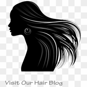 Wigs And Weaves - Vector Long Hair Woman Silhouette, HD Png Download - wigs png