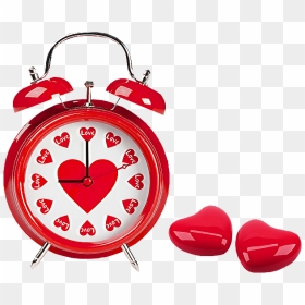Heart Alarm Clock Red - Beautiful Clock Images Hd, HD Png Download - clocks png