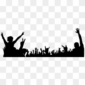 Silhouette Concert Rock Hd Image Free Png Clipart - Concert Silhouette Png, Transparent Png - group silhouette png