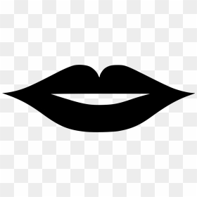 Lips Svg Png Icon Free Download - Human Lips Black And White, Transparent Png - lipstick mark png