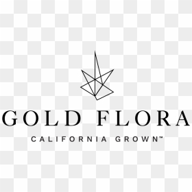 Transparent California Outline Png - Gold Flora Cannabis Logo, Png Download - california outline png