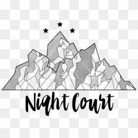 Night Court Mountain Vector - Night Court Mountains, HD Png Download - mountain vector png