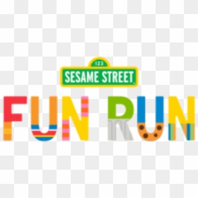 Sesame Street Fun Run With Wucf - Sesame Street Sign, HD Png Download - sesame street characters png
