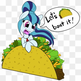 Allyclaw, Cute, Food, Pony, Pun, Safe, Solo, Sonataco, - Taco Pony, HD Png Download - taco clipart png