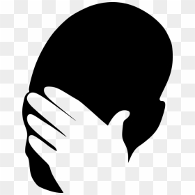 Thumb Image - Facepalm Clipart, HD Png Download - face silhouette png