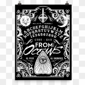 From The Oceans Ouija Board Wall Poster - Poster, HD Png Download - ouija board png