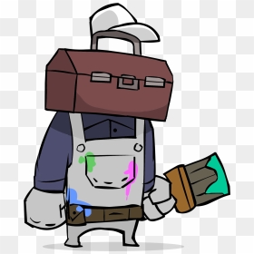 Castle Crashers Wiki - Art Boss Castle Crashers, HD Png Download - painter png