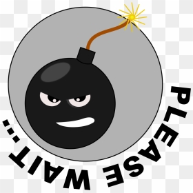 Loading Bomb Please Wait Clip Arts - Illustration, HD Png Download - loading icon png