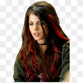 Transparent Marie Avgeropoulos Png - Brown Hair Red Streak, Png Download - marie avgeropoulos png