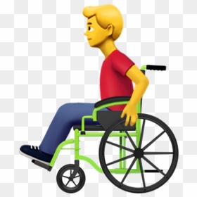 Transparent Wheelchair Person Png - Person In Wheelchair Emoji, Png Download - person in wheelchair png