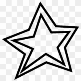 Ftestickers Star Black - White Star Doodle Png, Transparent Png - black stars png