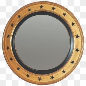 Regency Convex Mirror With Black Stars - Vector Graphics, HD Png Download - black stars png
