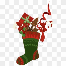 Stockings Decoration Christmas Drawing Free Hd Image - Drawing Of Christmas Stocking, HD Png Download - christmas stockings png