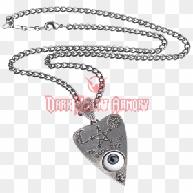 Alchemy Planchette Pendant Eye Ouija Board Necklace - Necklace, HD Png Download - ouija board png