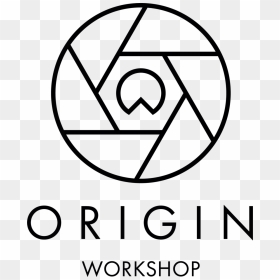 Origin Workshop Logo - Clipart Camera Lens Drawing, HD Png Download - camera shutter png