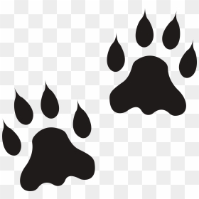 Lion Paw Clipart Jpg Black And White Download Lion, HD Png Download - wolf paw print png