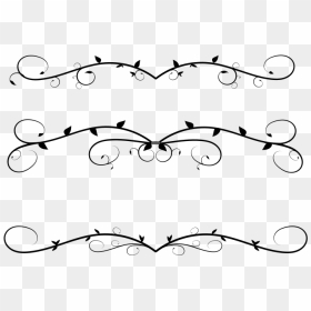 Heart Flourish Clipart Image Royalty Free Library Line - Clip Art Banner Line, HD Png Download - simple flourish png