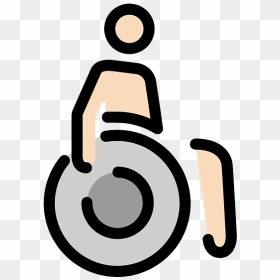 Person In Manual Wheelchair Emoji Clipart, HD Png Download - person in wheelchair png