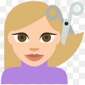 Person Getting Haircut Emoji Clipart - Hair Cut Emoji Png, Transparent Png - haircut png