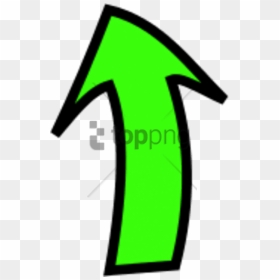 Free Png Curved Arrow Pointing Up Png Image With Transparent - Up Arrow Green Clipart, Png Download - arrow pointing right png