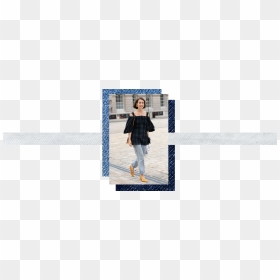 Woman Wearing Vintage Jeans, HD Png Download - etsy png