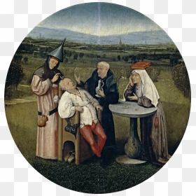 Cutting The Stone - Hieronymus Bosch Cutting The Stone, HD Png Download - painter png