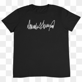 Donald Trump Signature Shirt - Black Lion Genocide T Shirt, HD Png Download - donald trump signature png