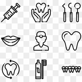 Dentist Clipart Black And White, Dentist Black And - Dentist Icons Png, Transparent Png - dentist png