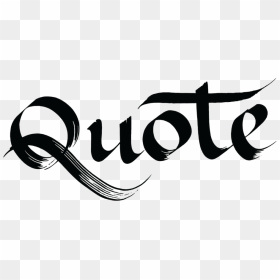 Logo - Calligraphy, HD Png Download - quote icon png