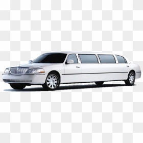 Sj Limo Stretch Limousines - Lincoln Town Car White Limo, HD Png Download - limo png