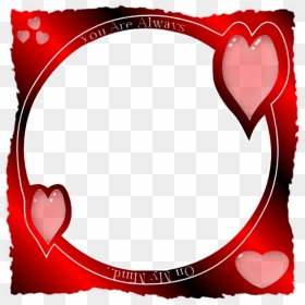 Heart, HD Png Download - romantic love frames png