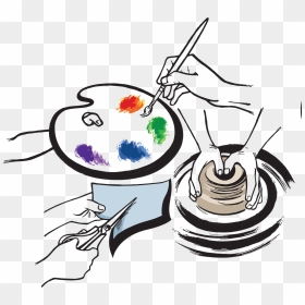 Hand Clip Creativity - Creative Art Cartoon, HD Png Download - creativity png