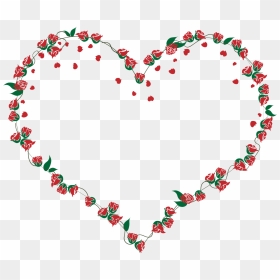 #love #heart #rose #petal #romantic #frame #colorful - Heart, HD Png Download - romantic love frames png