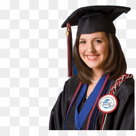 Graduation - Girl With Graduation Cap Png, Transparent Png - education cap png