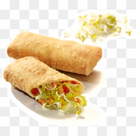 Vegetarian Spring Rolls - Transparent Spring Roll Png, Png Download - veg patties png