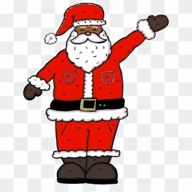 Black Santa Claus Clipart Png, Transparent Png - christmas father png