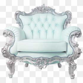 White Sofa Chair Png, Transparent Png - king chair png
