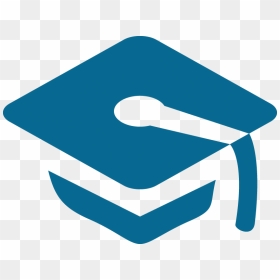 Transparent Blue Graduation Cap Png - Graduation Cap Icon Blue, Png Download - education cap png